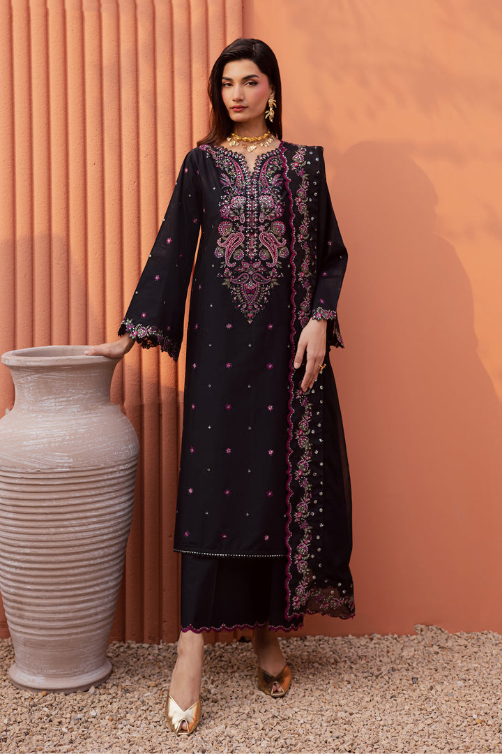Unaiza 3Pc - Festive Embroidered Lawn