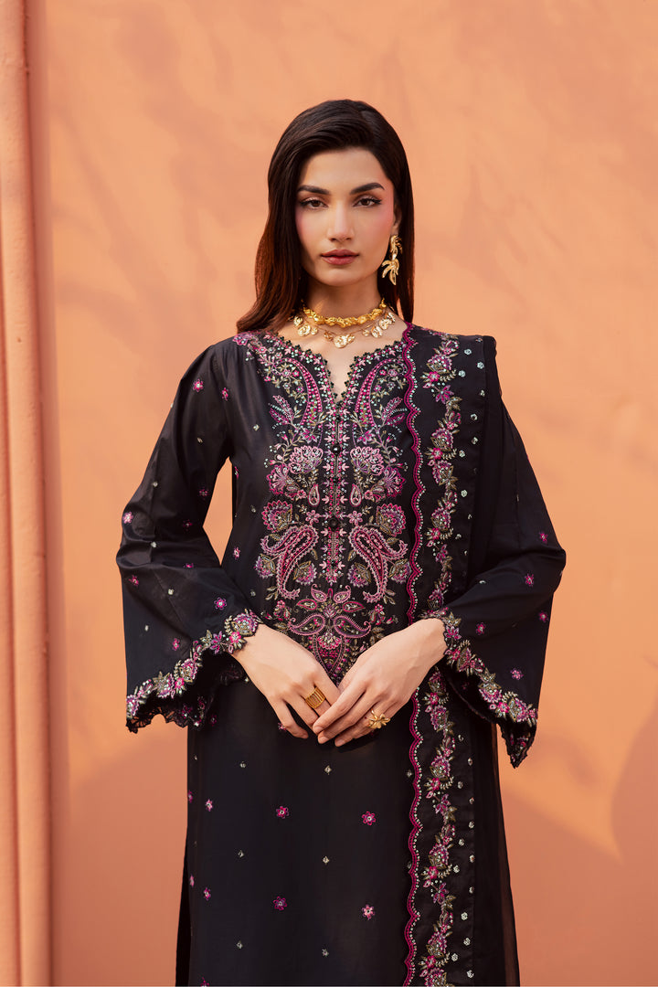 Unaiza 3Pc - Festive Embroidered Lawn