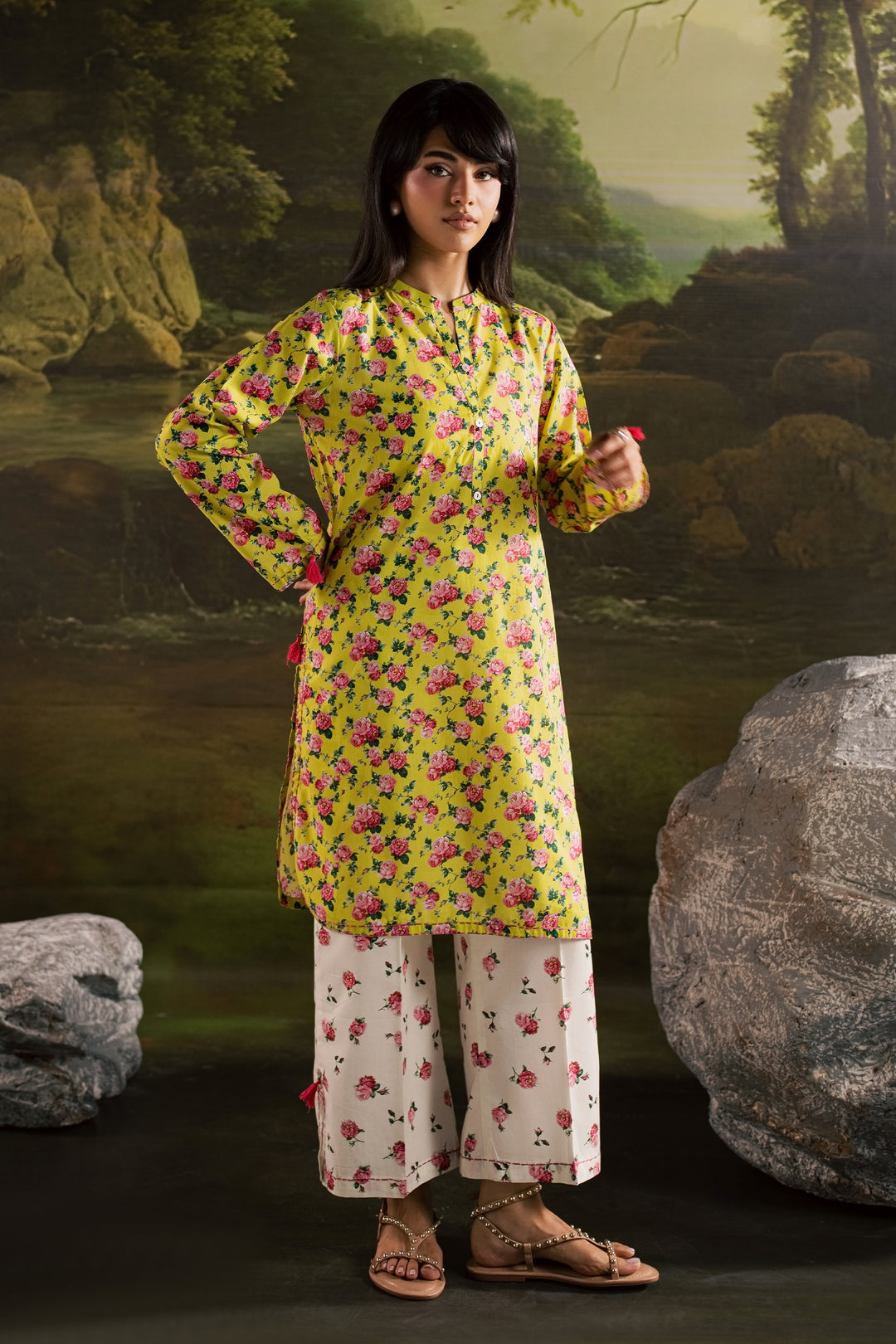 Elieen 2Pc - Printed Lawn Dress