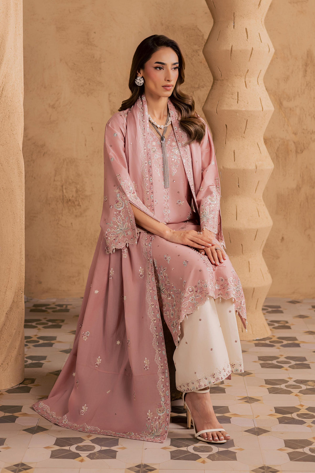 Candy 3Pc - Embroidered Festive Pret