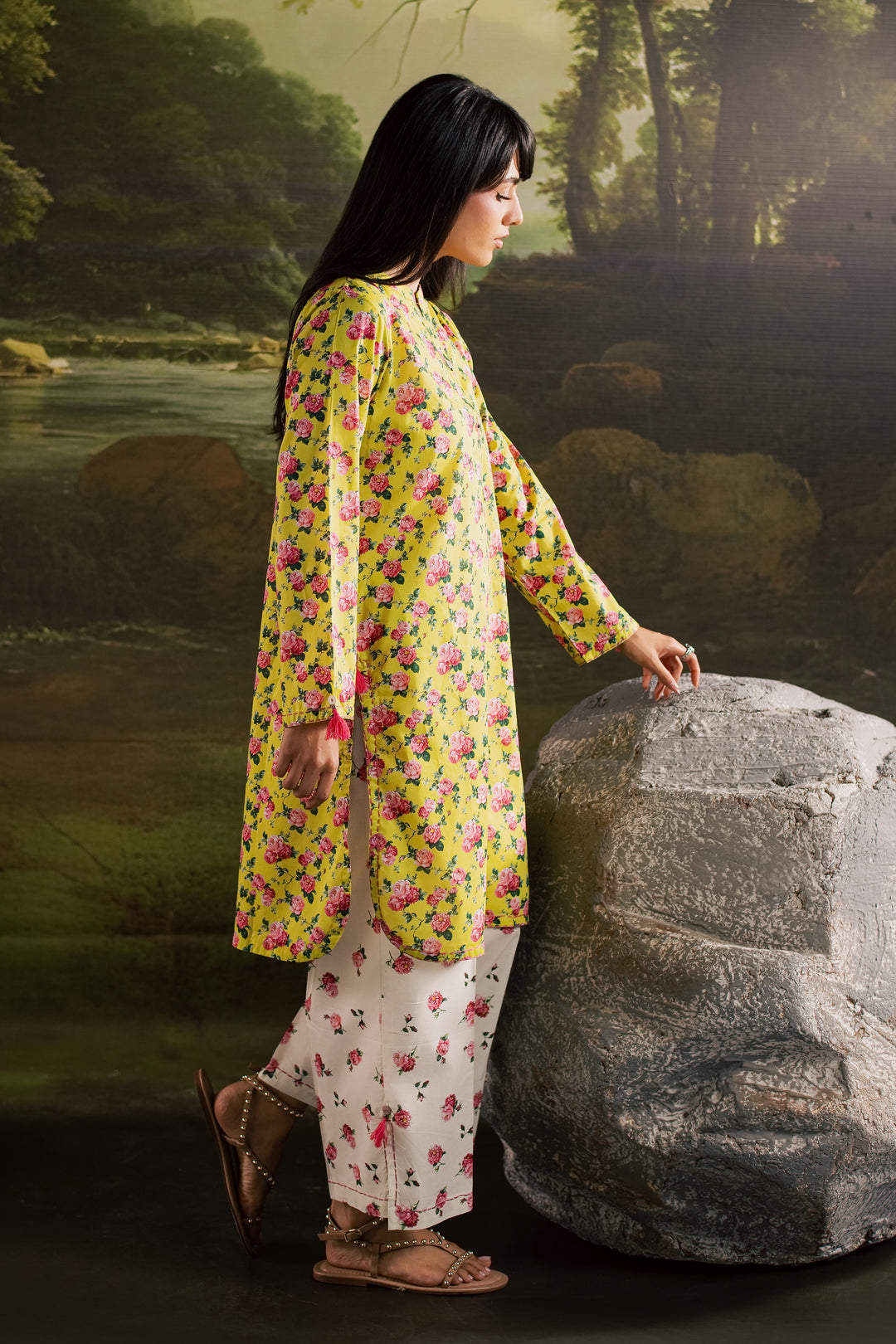 Elieen 2Pc - Printed Lawn Dress