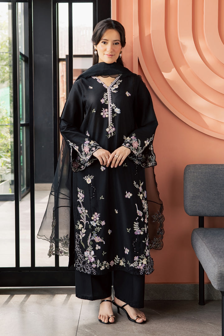 Caviar 3Pc - Embroidered Lawn Dress