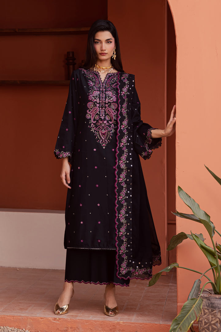 Unaiza 3Pc - Festive Embroidered Lawn