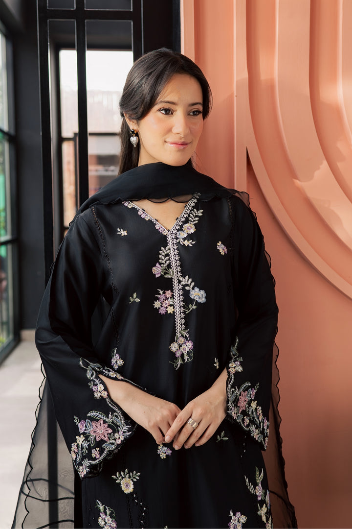 Caviar 3Pc - Embroidered Lawn Dress