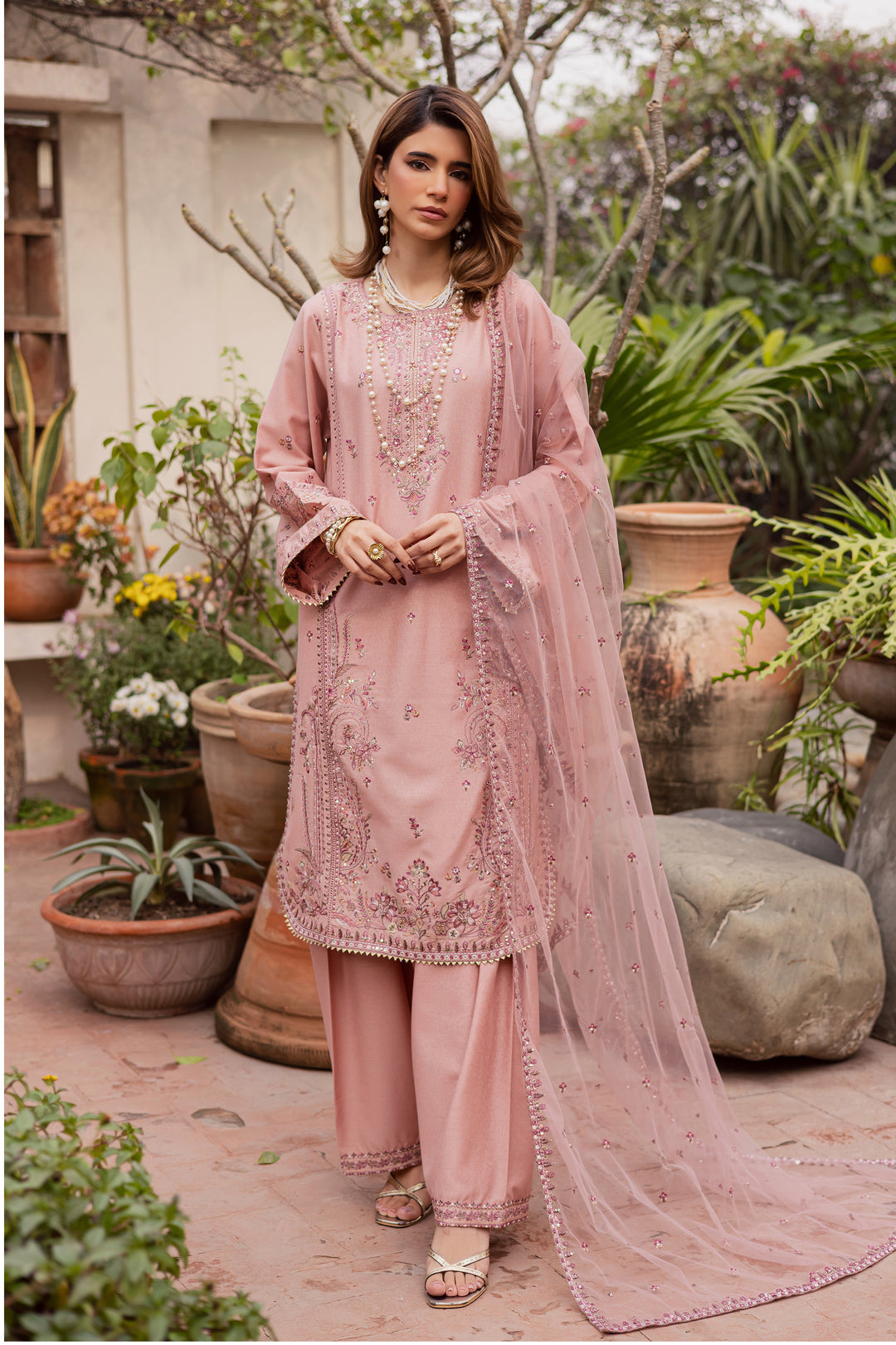 Shayra 3Pc - Embroidered Festive Pret