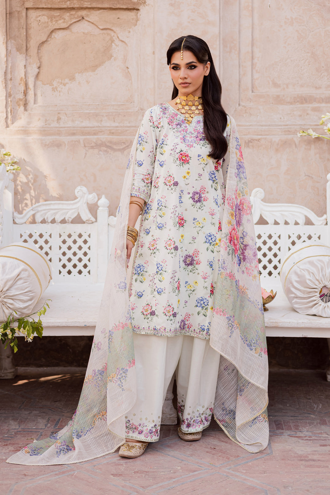 Qissa 3Pc - Festive Eid Prints