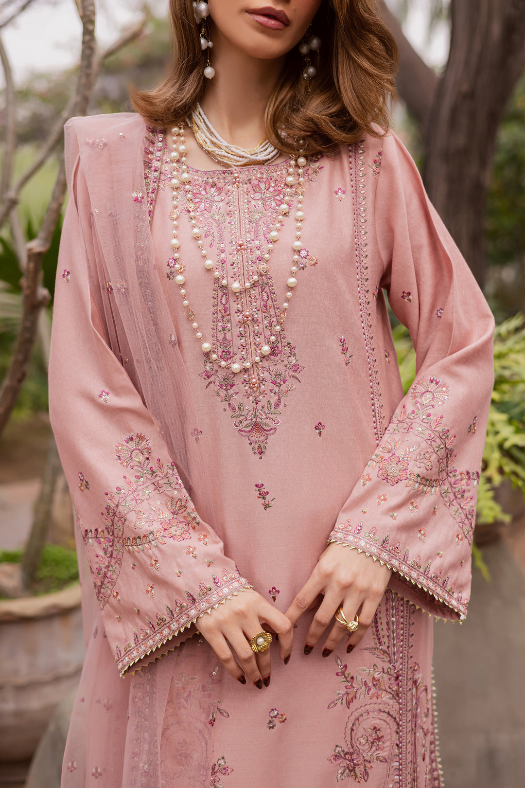 Shayra 3Pc - Embroidered Festive Pret