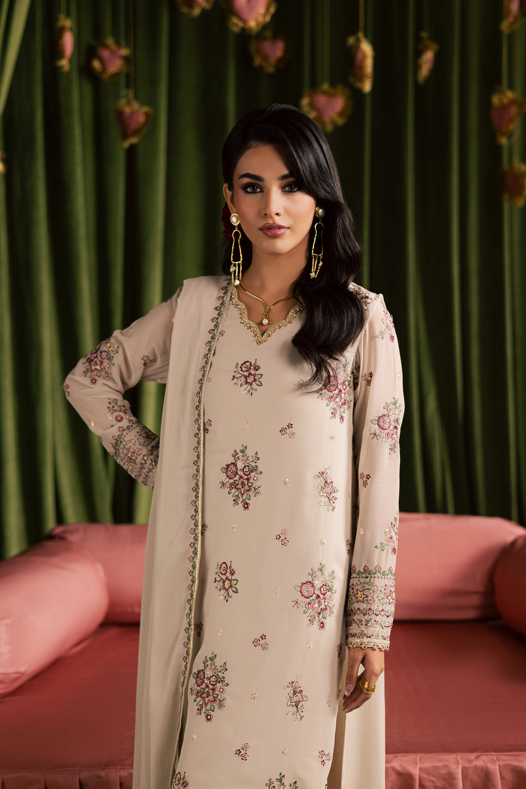Nur Fasana 3Pc - Festive Luxe Pret