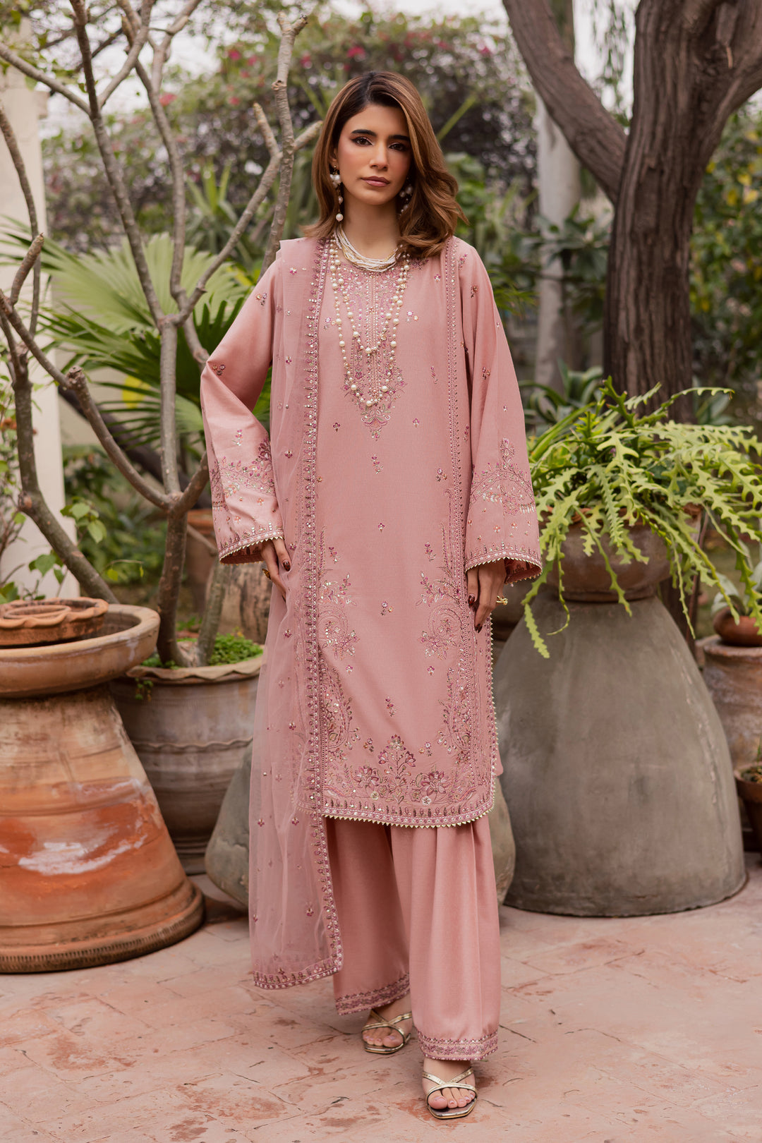 Shayra 3Pc - Embroidered Festive Pret