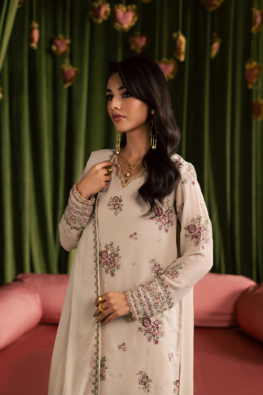 Nur Fasana 3Pc - Festive Luxe Pret