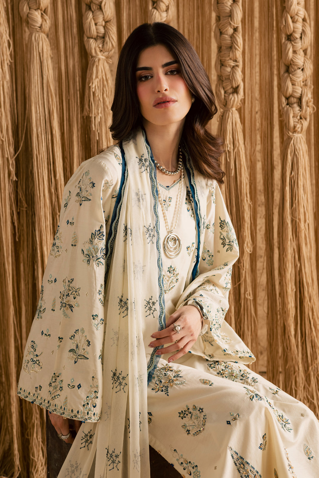 White Sky 3Pc - Festive Eid Pret