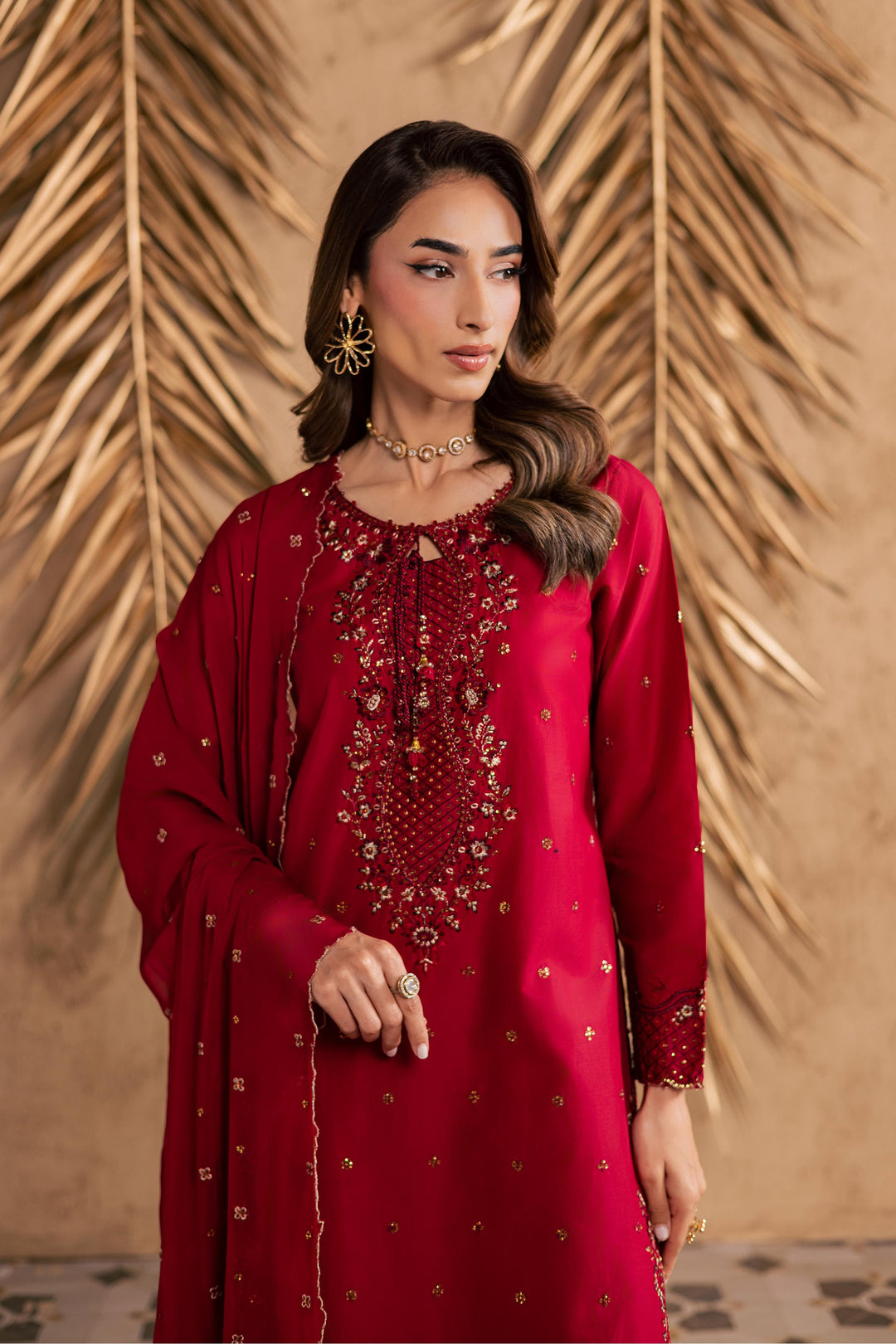 Shaili 3Pc - Embroidered Festive Pret