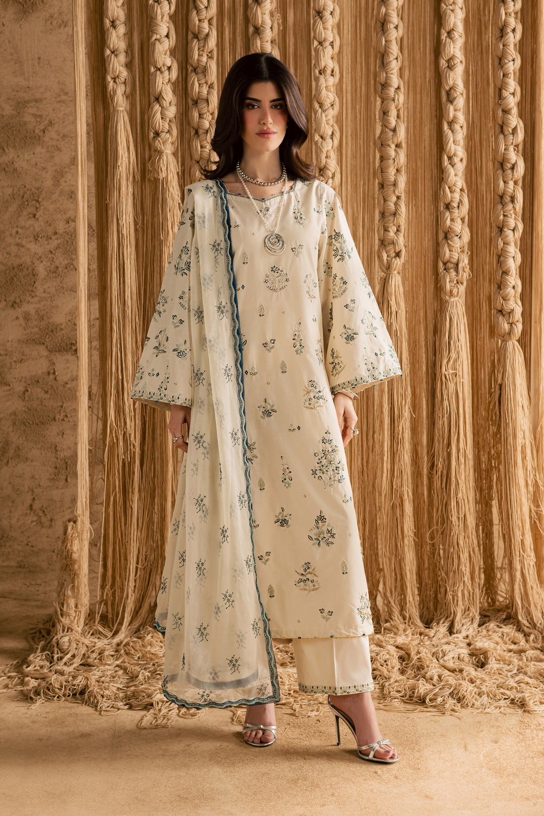 White Sky 3Pc - Festive Eid Pret