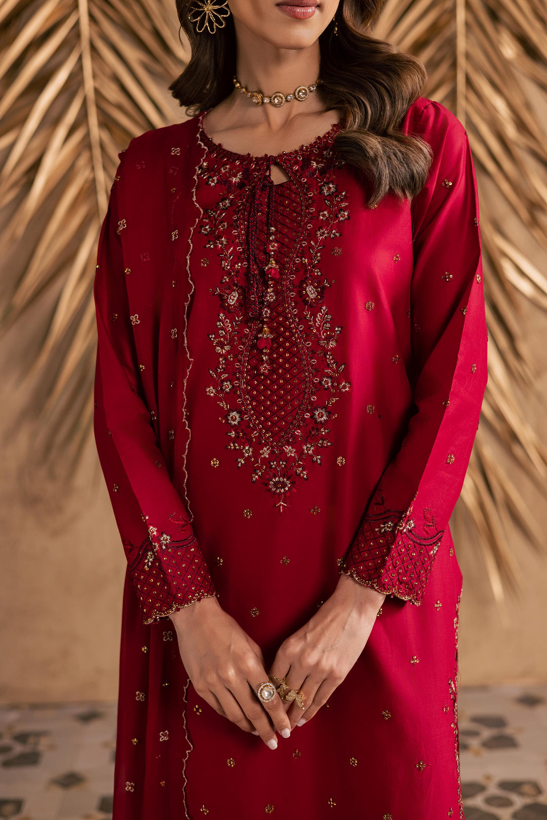 Shaili 3Pc - Embroidered Festive Pret