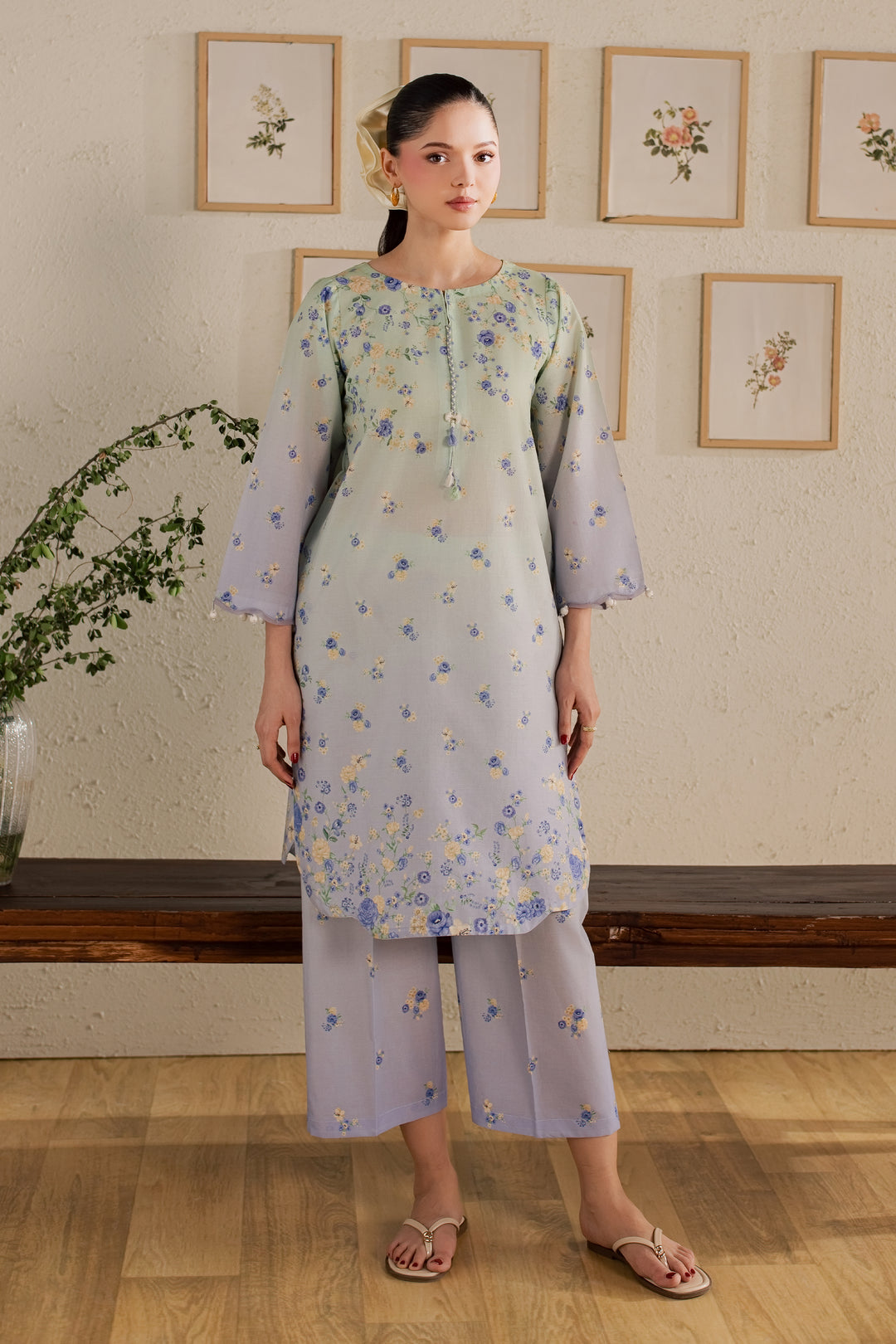 Dorami 2Pc - Printed Lawn Dress