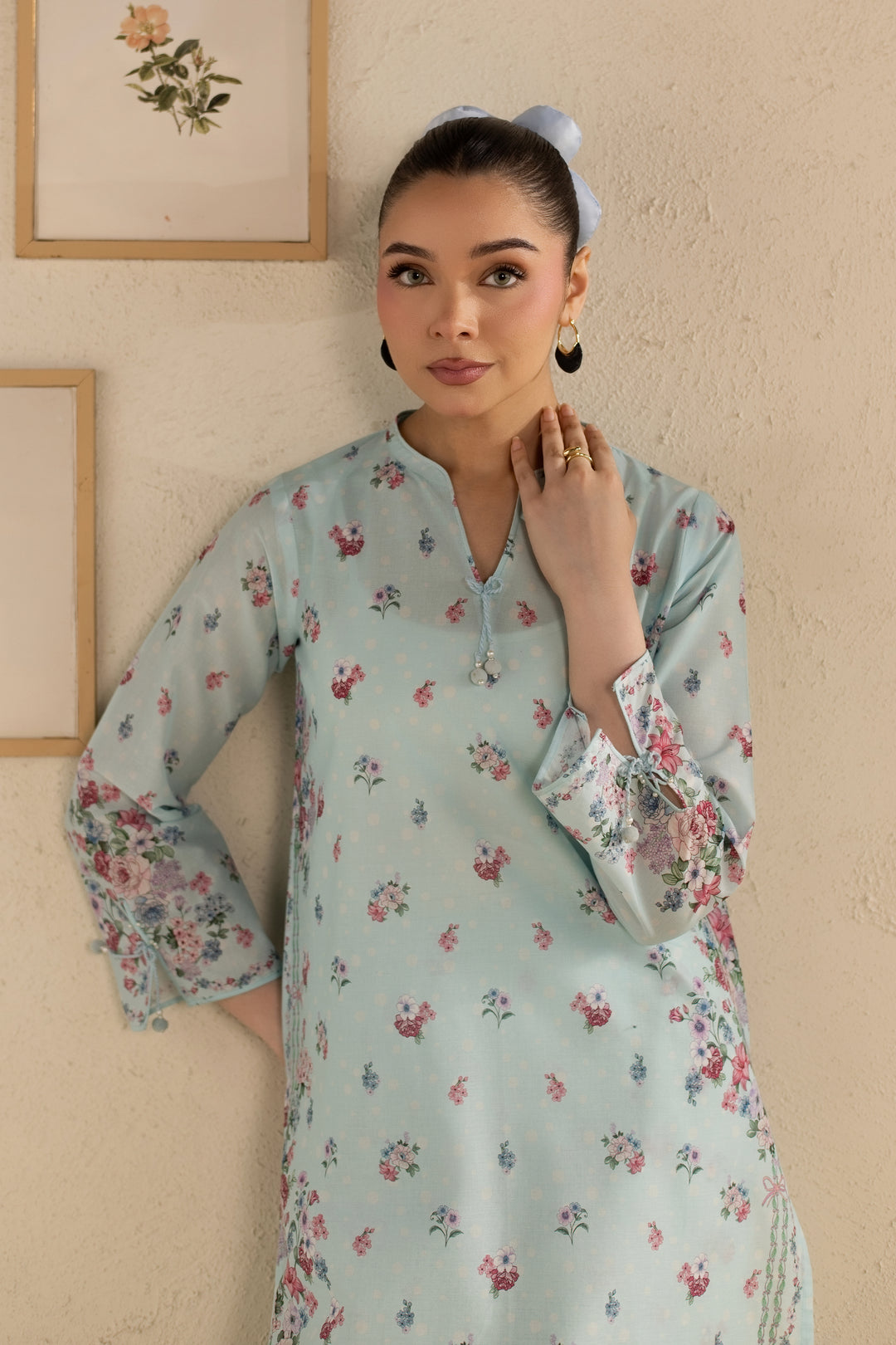 Blue Knox 2Pc - Printed Lawn Dress