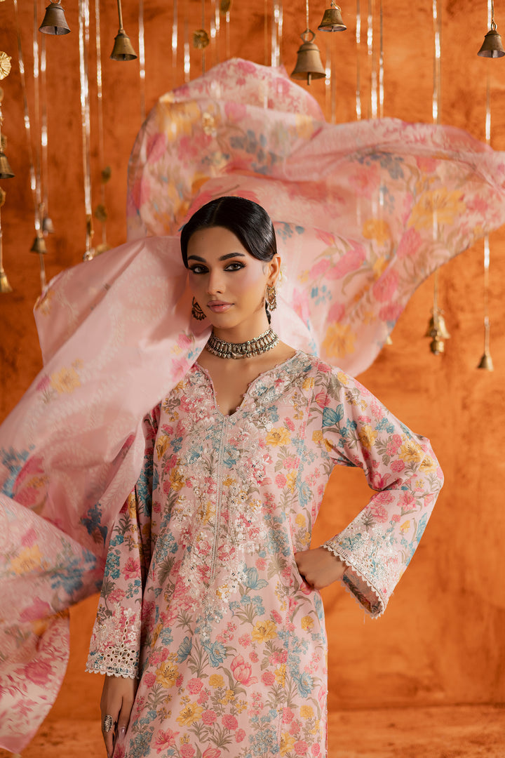 Gul 3Pc - Printed Lawn Dress