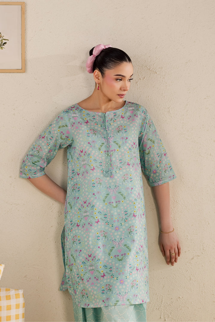 Atom 2Pc - Printed Lawn Dress