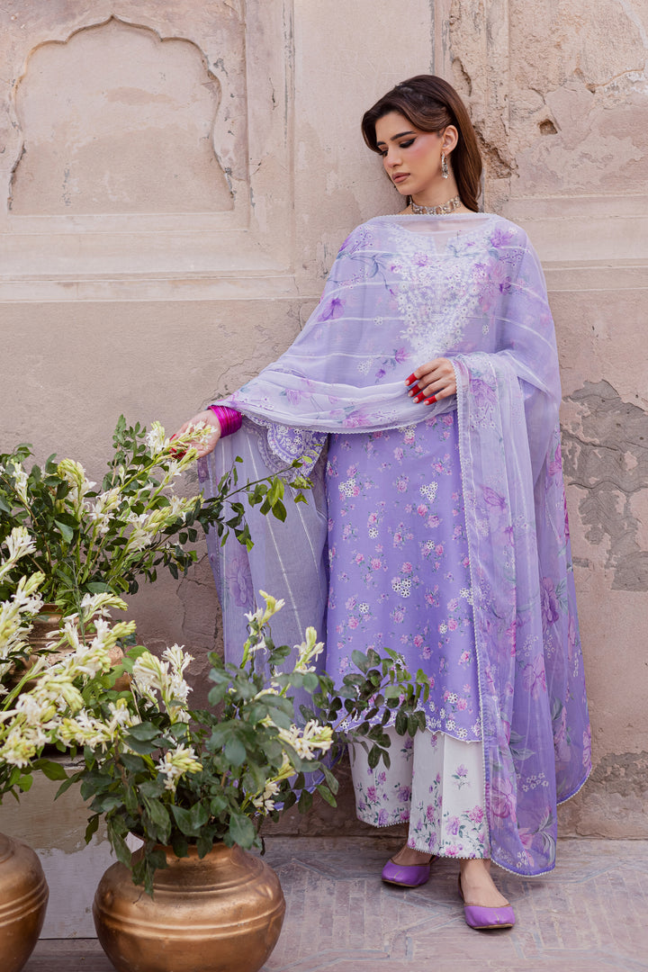 Lilac Luna 3Pc - Festive Eid Prints