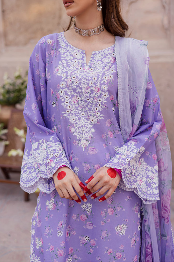Lilac Luna 3Pc - Festive Eid Prints