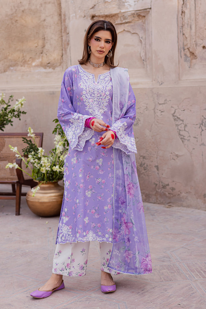Lilac Luna 3Pc - Festive Eid Prints