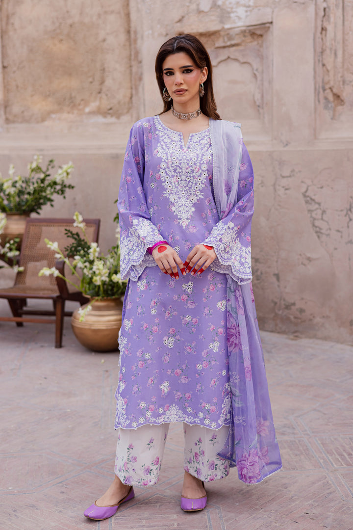 Lilac Luna 3Pc - Festive Eid Prints