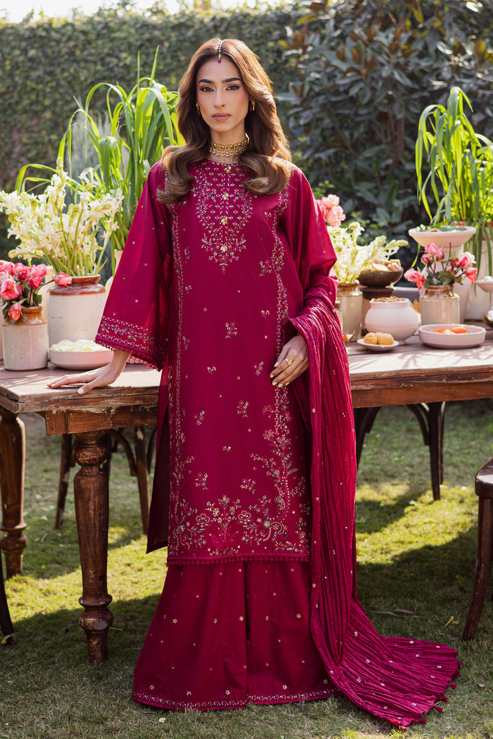 Ursula 3Pc - Festive Embroidered Lawn