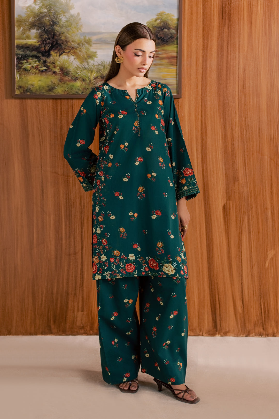 Chace 2Pc - Printed Lawn Dress