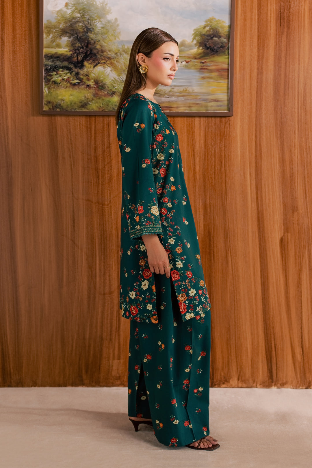Chace 2Pc - Printed Lawn Dress