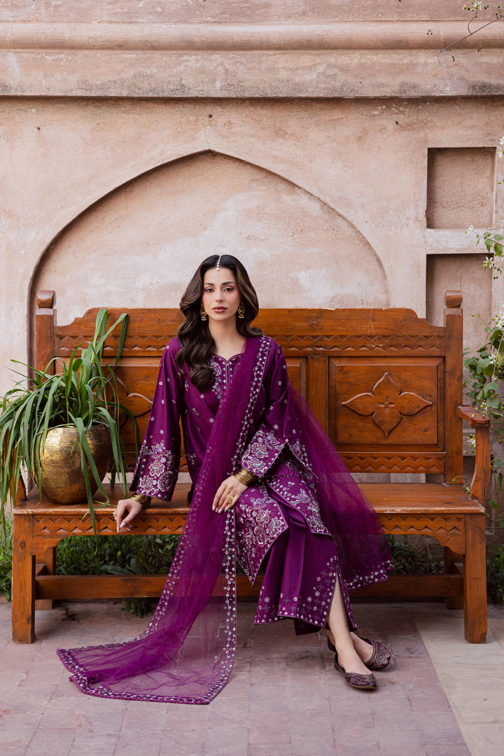 Balter 3Pc - Festive Embroidered Lawn