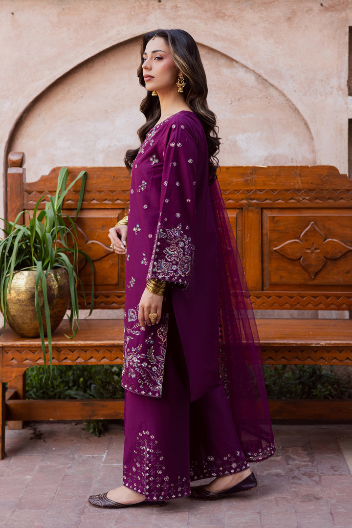 Balter 3Pc - Festive Embroidered Lawn