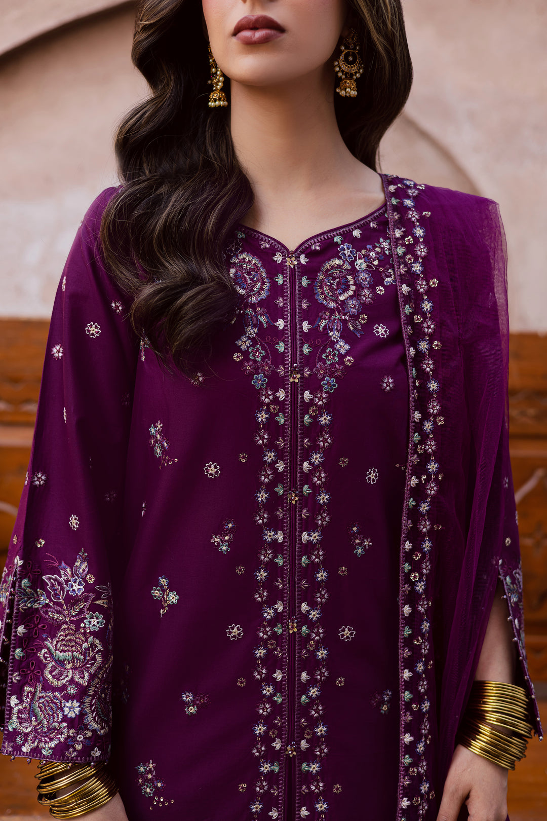 Balter 3Pc - Festive Embroidered Lawn