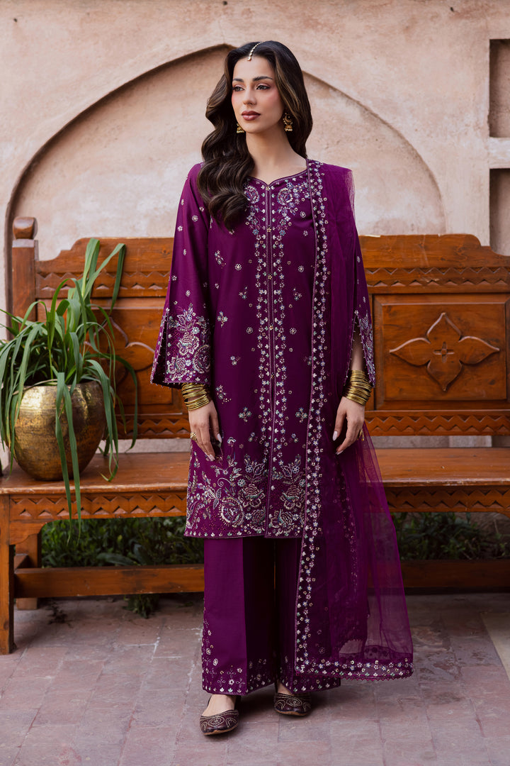 Balter 3Pc - Festive Embroidered Lawn