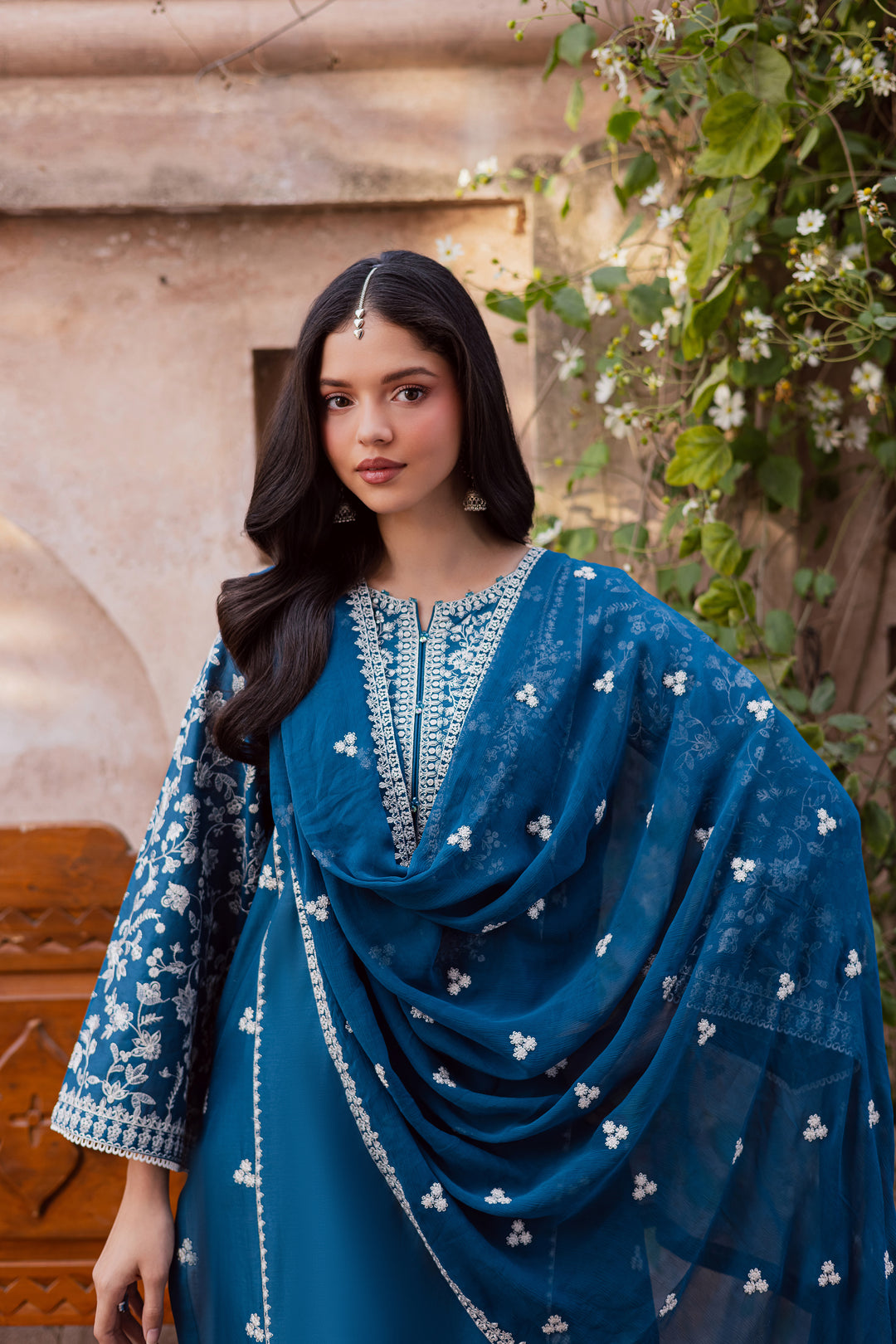 Farsali 3Pc - Festive Embroidered Lawn