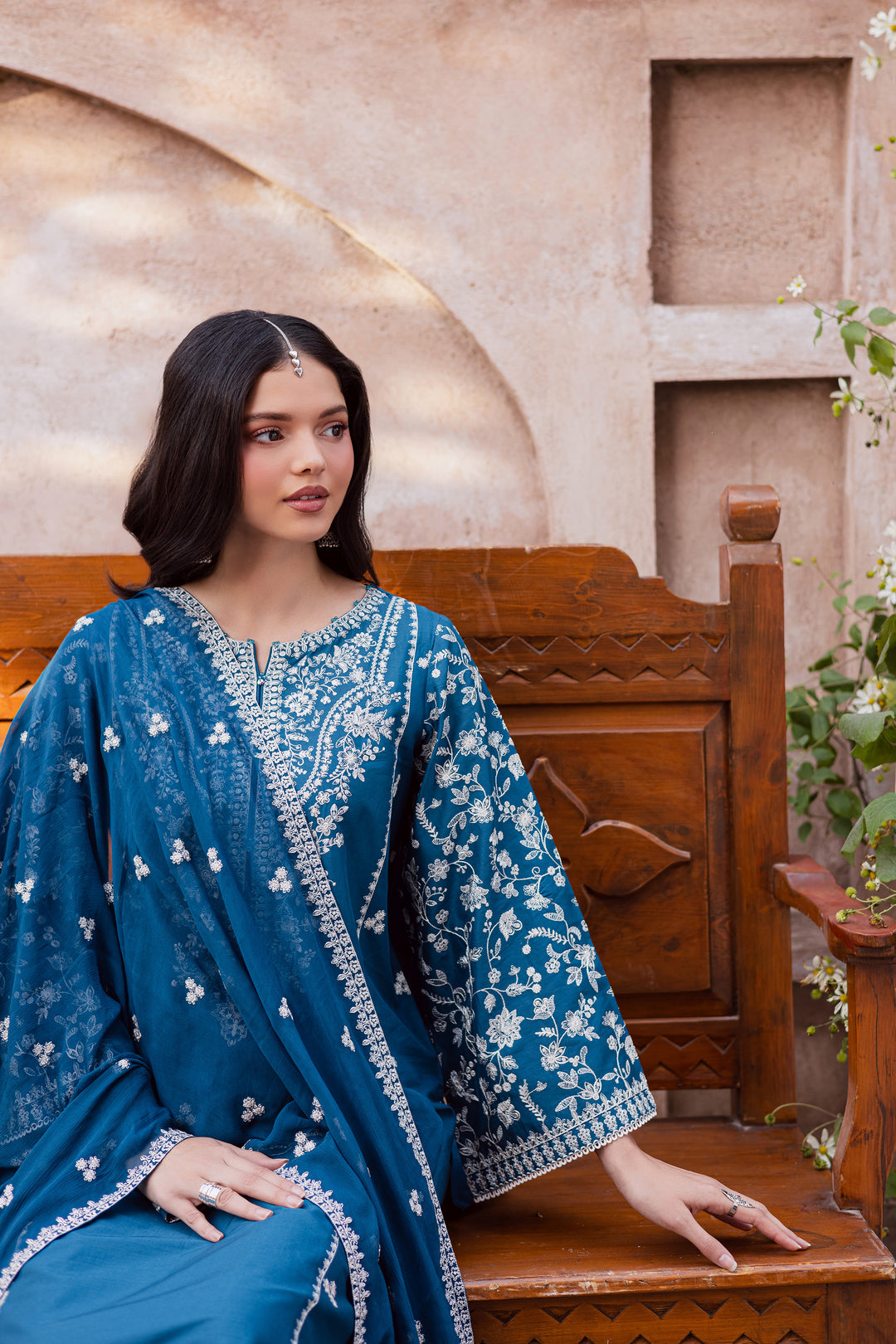 Farsali 3Pc - Festive Embroidered Lawn