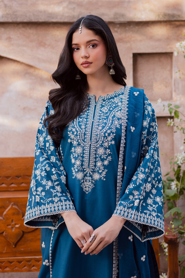 Farsali 3Pc - Festive Embroidered Lawn