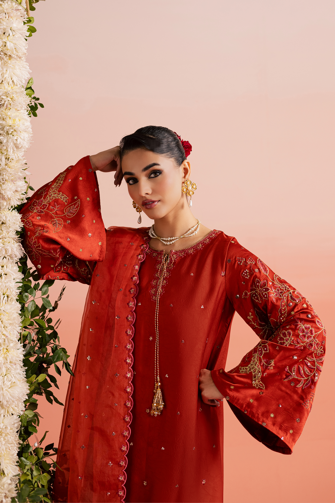 Rust Livia 3Pc - Festive Luxe Pret