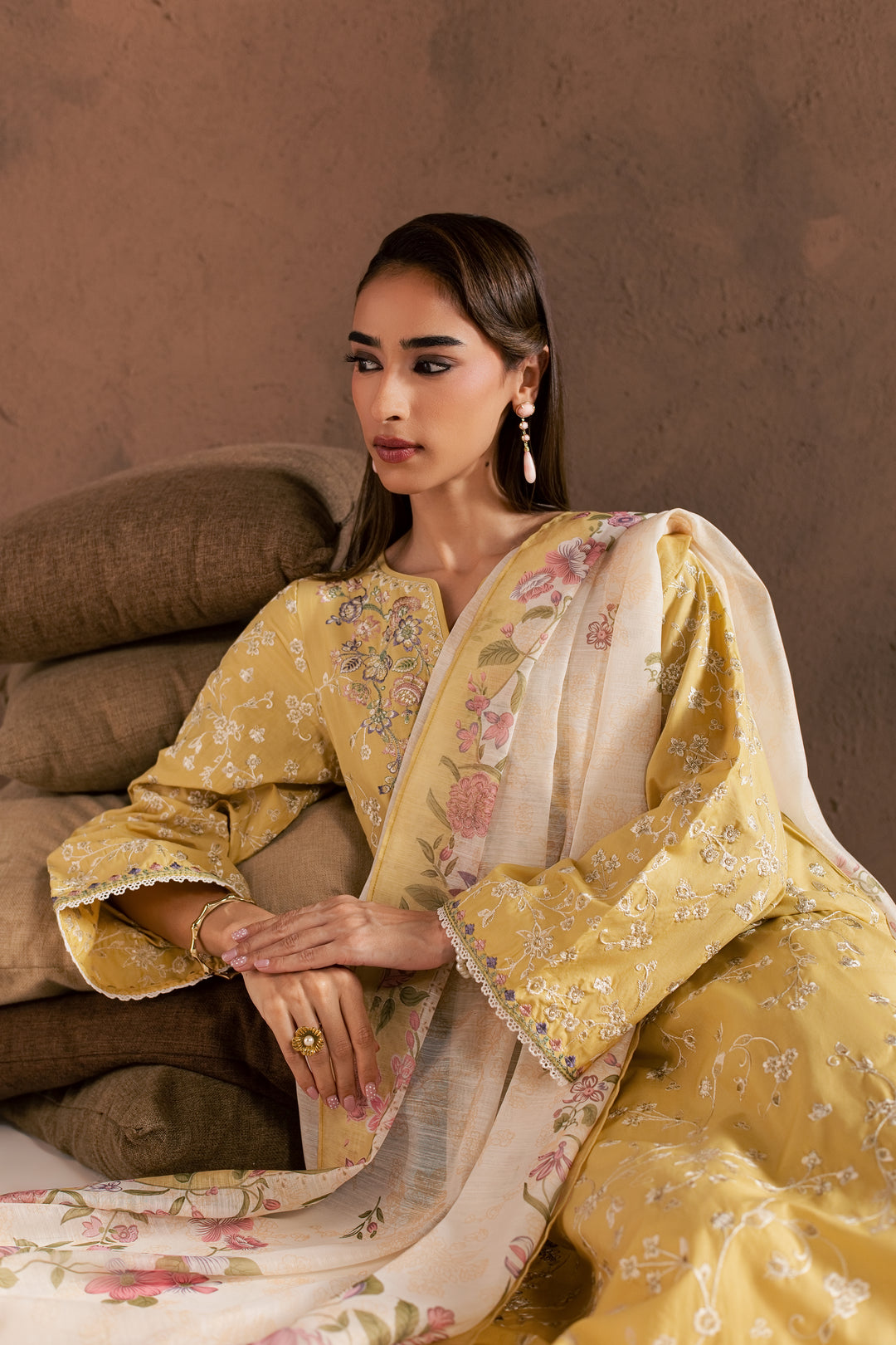 Sunlit Garden 3Pc - Embroidered Cambric Pret