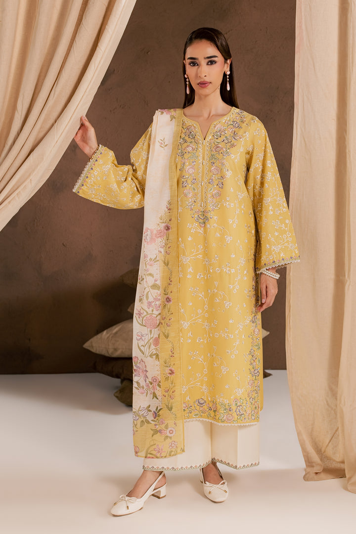 Sunlit Garden 3Pc - Embroidered Cambric Pret