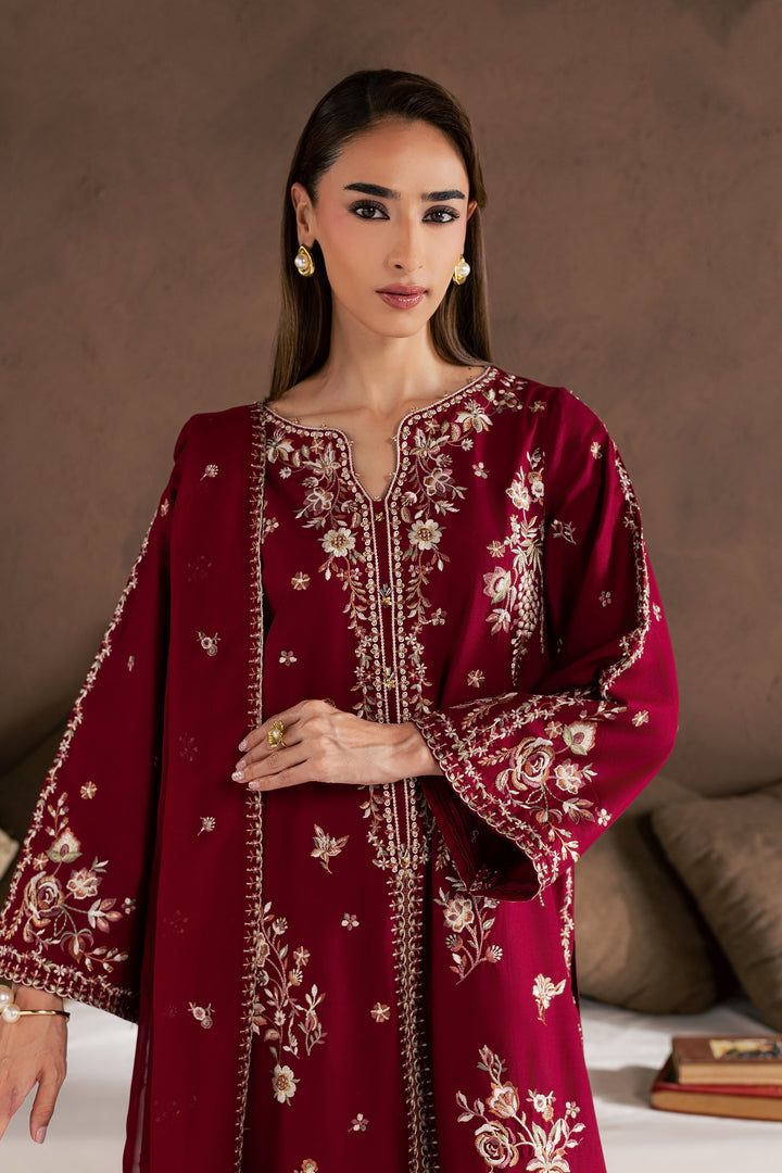 Zarshak 3Pc - Embroidered Cambric Pret