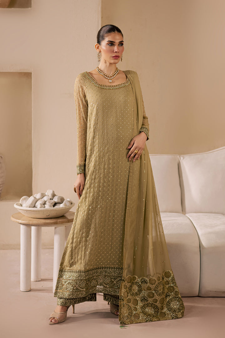 Zuleya 3Pc - Embroidered Luxe Pret