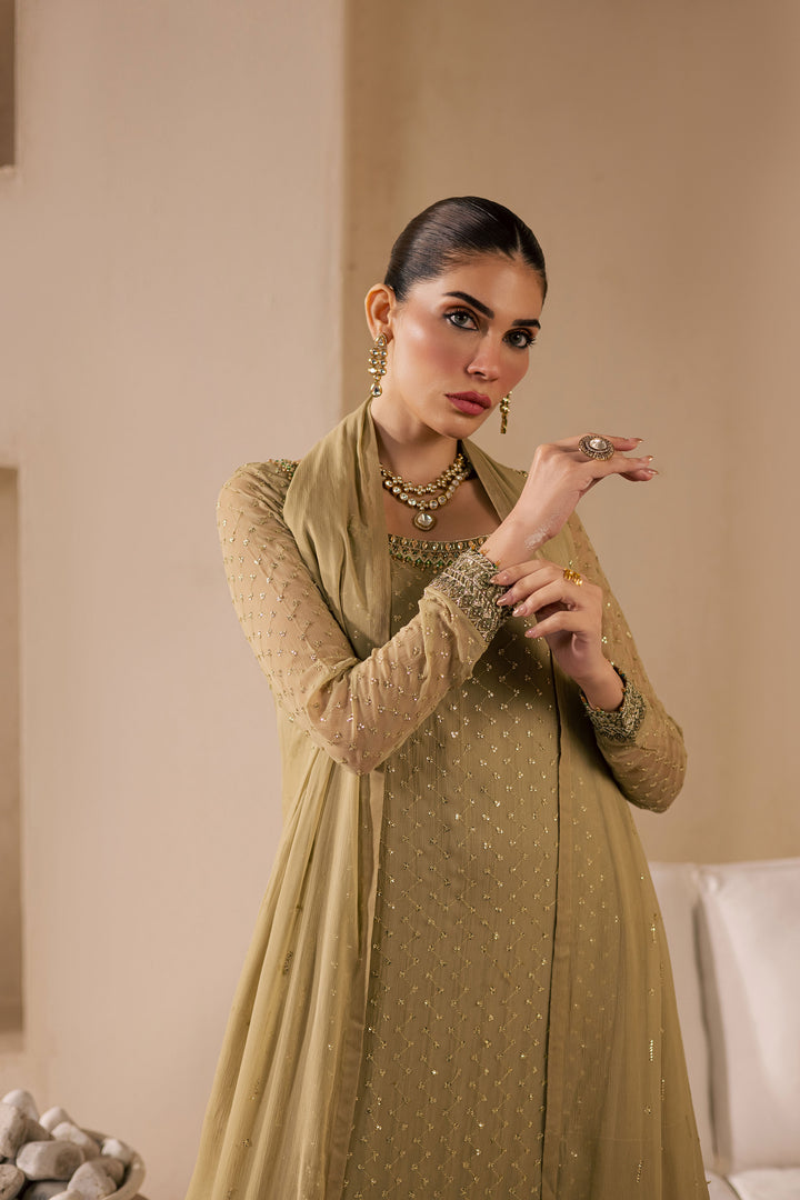 Zuleya 3Pc - Embroidered Luxe Pret